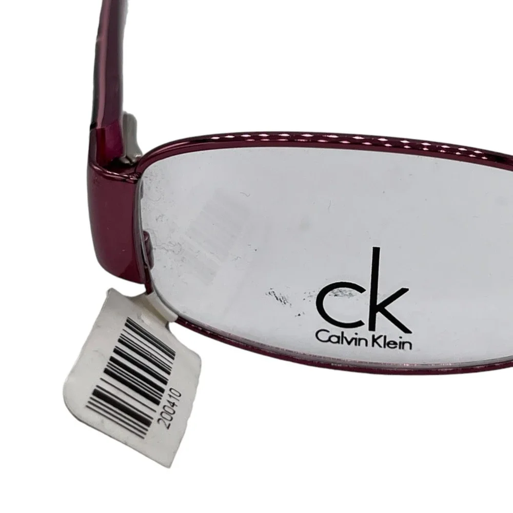 NWT CK Children's Eyeglass Frame Calvin Klein Metallic Pink/Purple Metal Frames